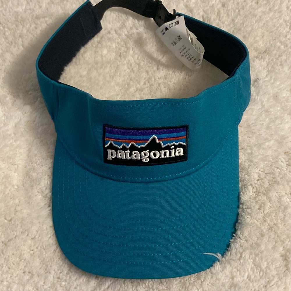 Patagonia Teal Blue Visor Hat